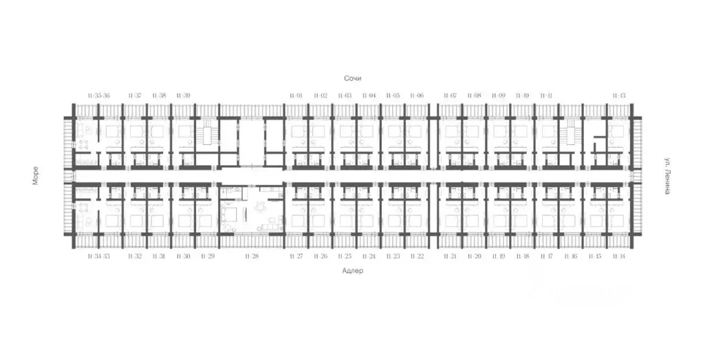 Студия Краснодарский край, Сочи ул. Ленина, 219а (21.1 м) - Фото 1