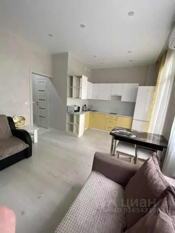 Студия Краснодарский край, Сириус пгт ул. Таврическая, 7к1 (28.0 м) - Фото 1