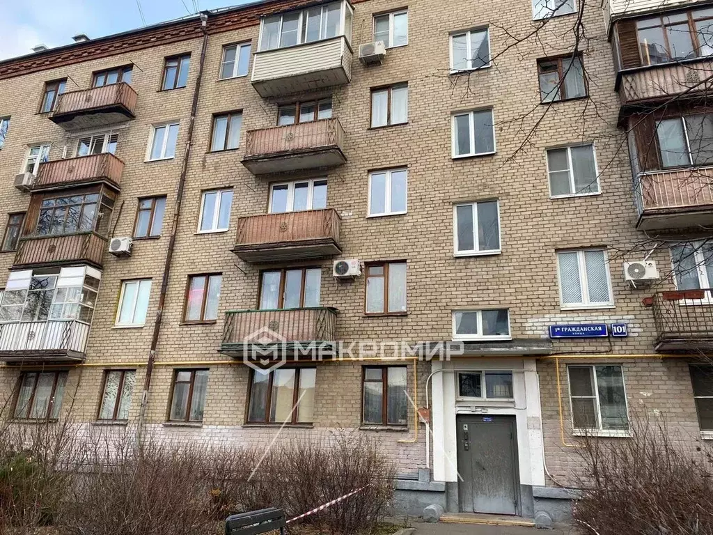 2-к кв. Москва 1-я Гражданская ул., 101 (43.0 м) - Фото 0