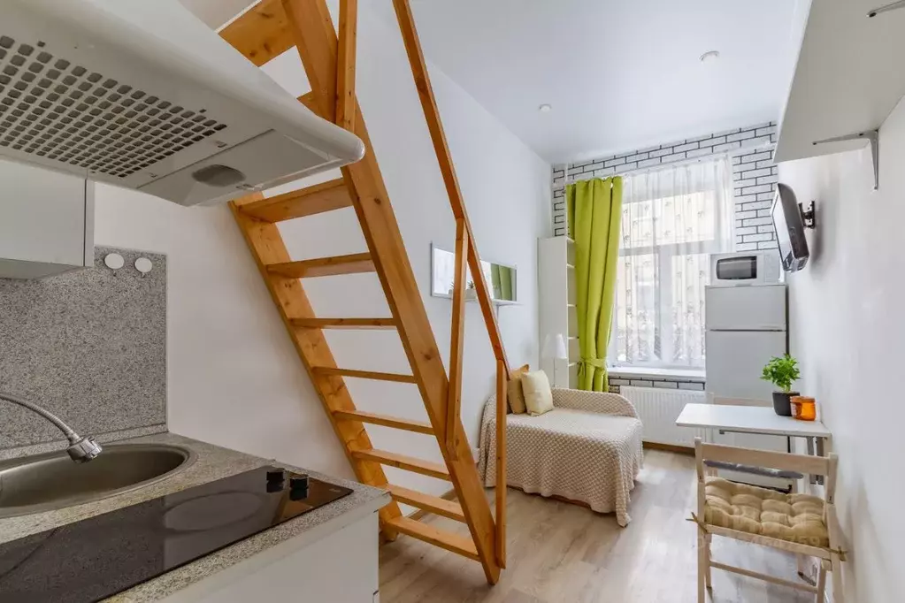 Студия Санкт-Петербург ул. Моисеенко, 8б (15.0 м) - Фото 1