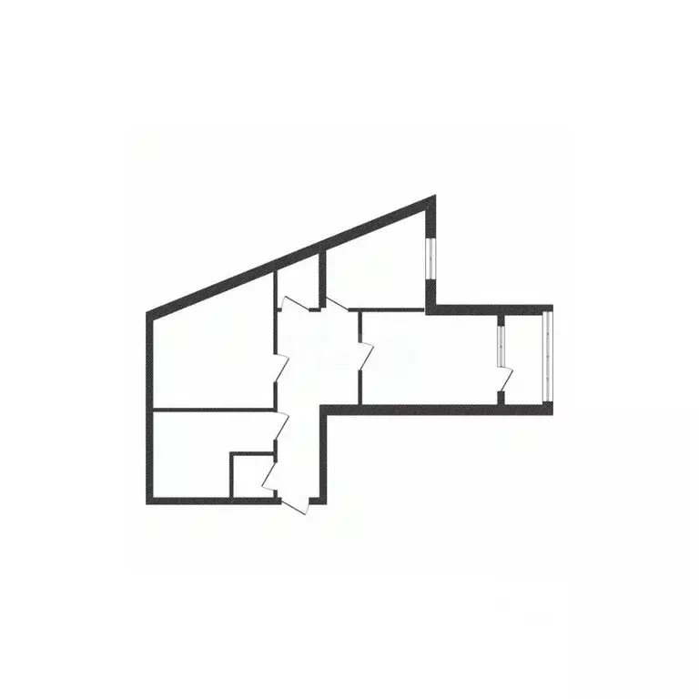 3-к кв. Курганская область, Курган Заозерный жилрайон, 6А мкр, 8 (71.6 ... - Фото 2
