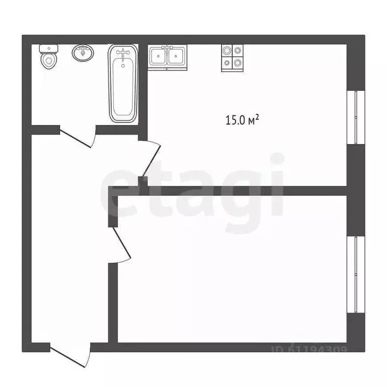 2-к кв. Мордовия, Саранск Пролетарская ул., 23 (72.0 м) - Фото 1