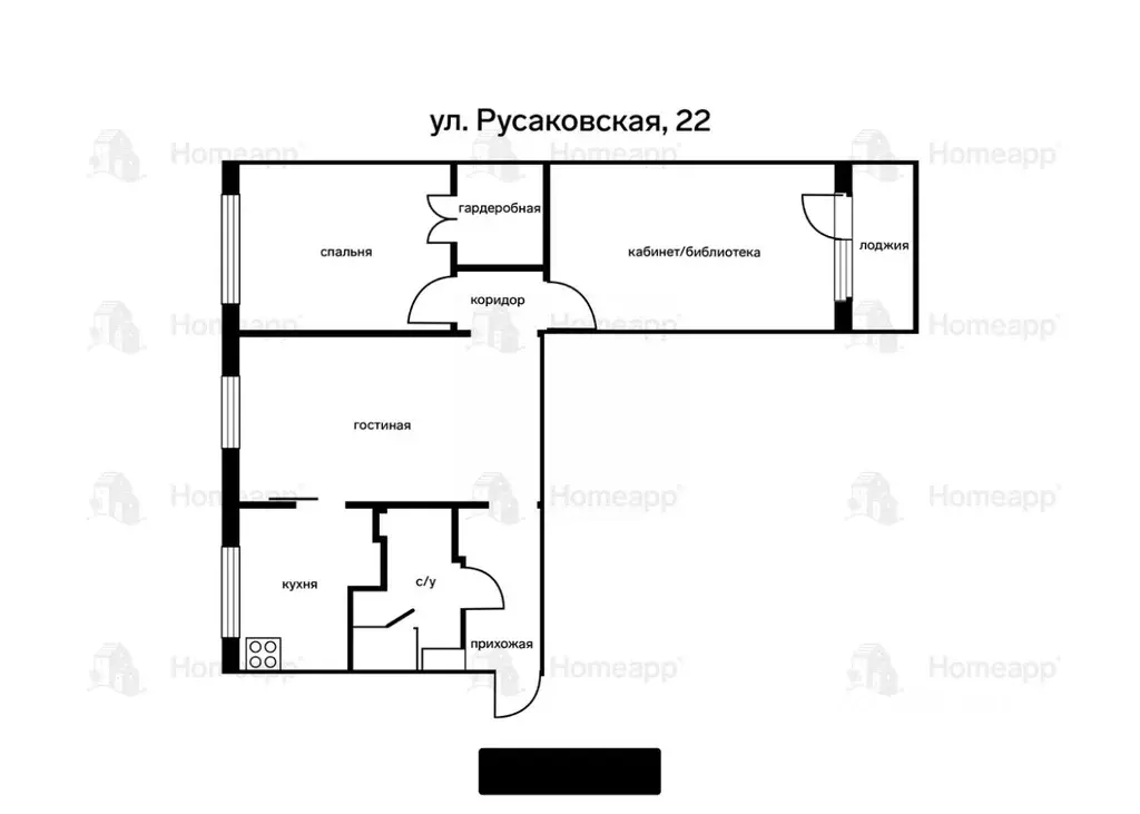 3-к кв. Москва Русаковская ул., 22 (65.7 м) - Фото 2