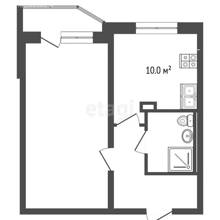 1-комнатная квартира: Ярославль, Ленинградский проспект, 93 (32.7 м) - Фото 1