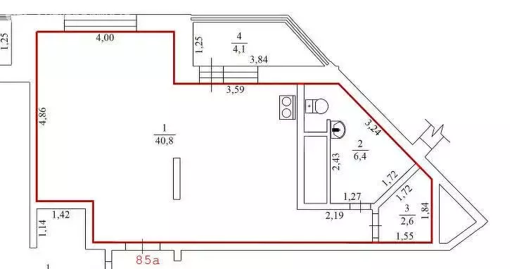 1-комнатная квартира: Кострома, улица Ивана Сусанина, 41 (49.8 м) - Фото 0