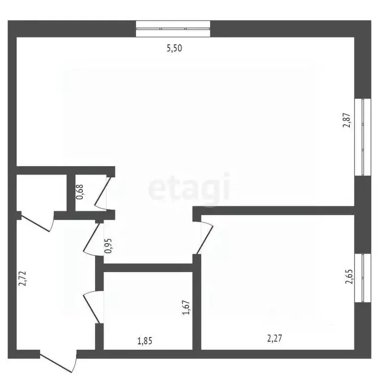 1-к кв. Кемеровская область, Березовский ул. Черняховского, 12 (29.4 ... - Фото 2
