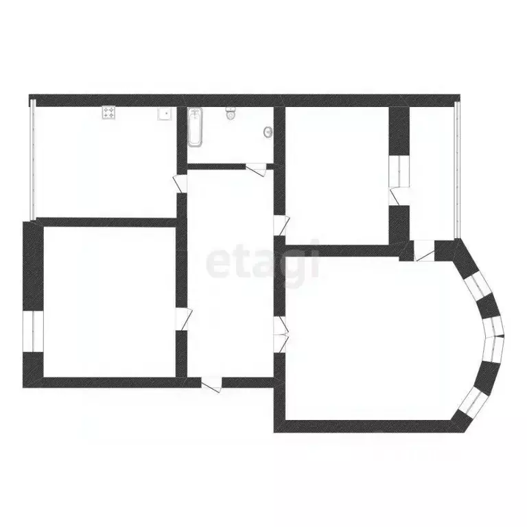 3-к кв. Амурская область, Благовещенск ул. Шевченко, 3 (108.0 м) - Фото 1