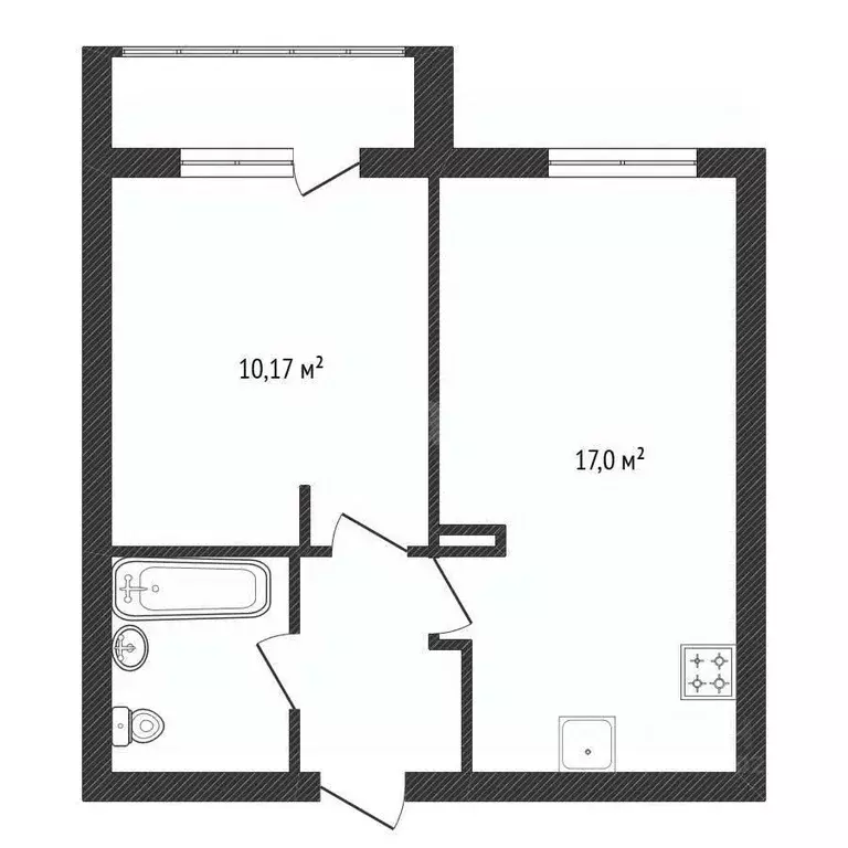 2-к кв. Башкортостан, Уфа ул. Артезианская, 11 (37.0 м) - Фото 2