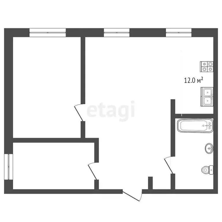 2-комнатная квартира: Севастополь, Щитовая улица, 8 (69.1 м) - Фото 0
