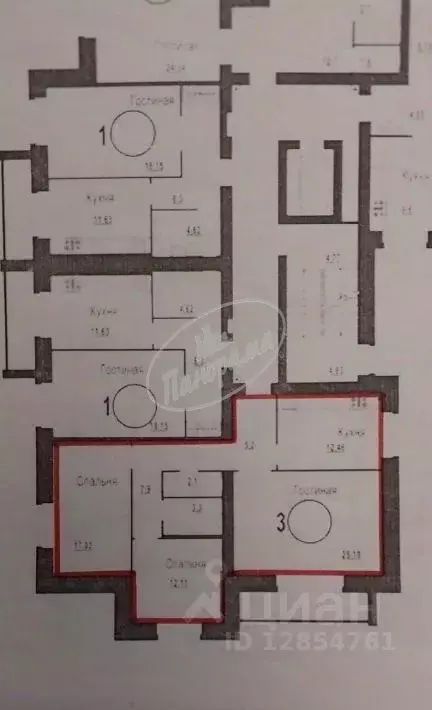 3-к кв. Калужская область, Калуга ул. Фомушина, 3 (85.0 м) - Фото 2