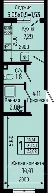 1-к кв. Краснодарский край, Туапсинский муниципальный округ, с. Небуг ... - Фото 0