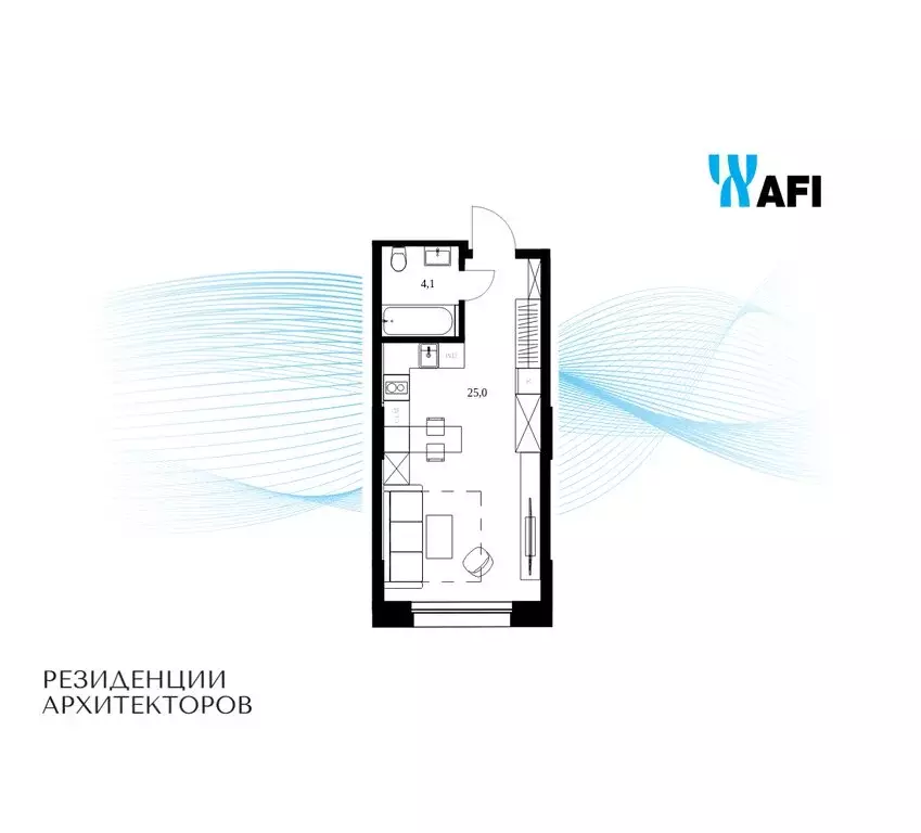 Квартира-студия: Москва, Большая Почтовая улица, 24 (29.1 м) - Фото 0