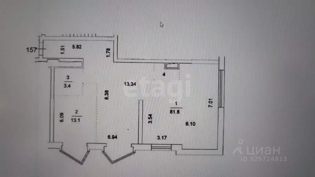 3-к кв. Москва Хорошевское ш., 16к2 (99.78 м) - Фото 1