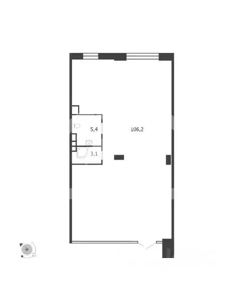 Торговая площадь в Москва наб. Марка Шагала, 11к1 (115 м) - Фото 2