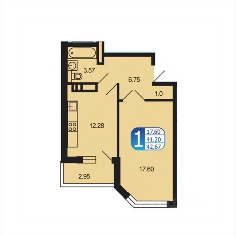 1-к кв. Московская область, Рузский муниципальный округ, Тучково пгт ... - Фото 1