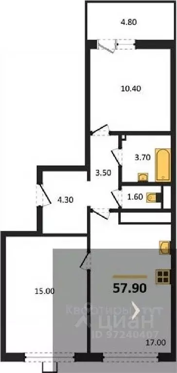 2-к кв. Воронежская область, Воронеж Городские Истории жилой комплекс ... - Фото 1
