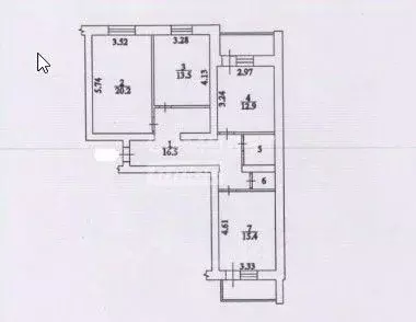 3-к кв. Воронежская область, Воронеж ул. Антонова-Овсеенко, 29 (83.2 ... - Фото 2