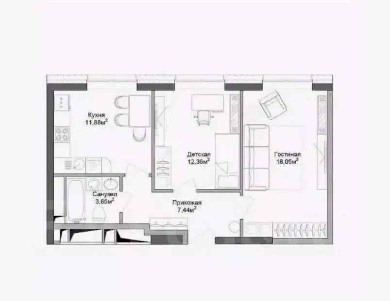 Дом в Тульская область, Щекинский район, Ломинцевское с/пос, пос. ... - Фото 2