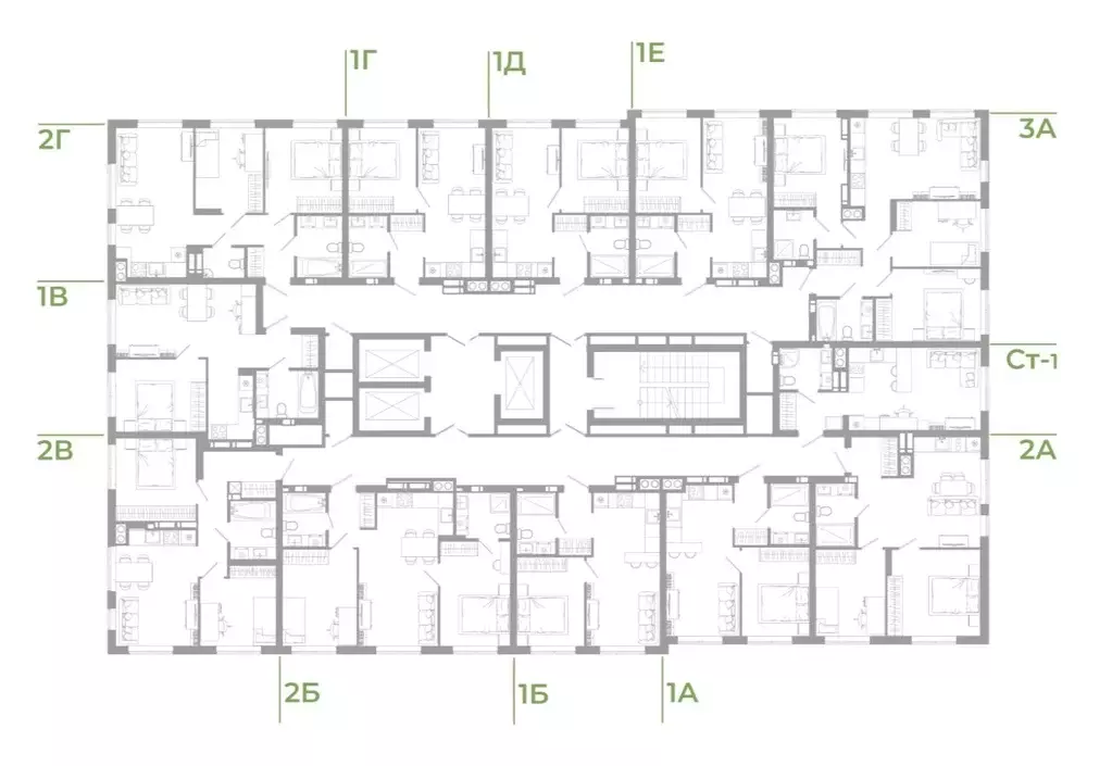 1-к кв. Астраханская область, Астрахань Гагарин жилой комплекс (40.9 ... - Фото 2