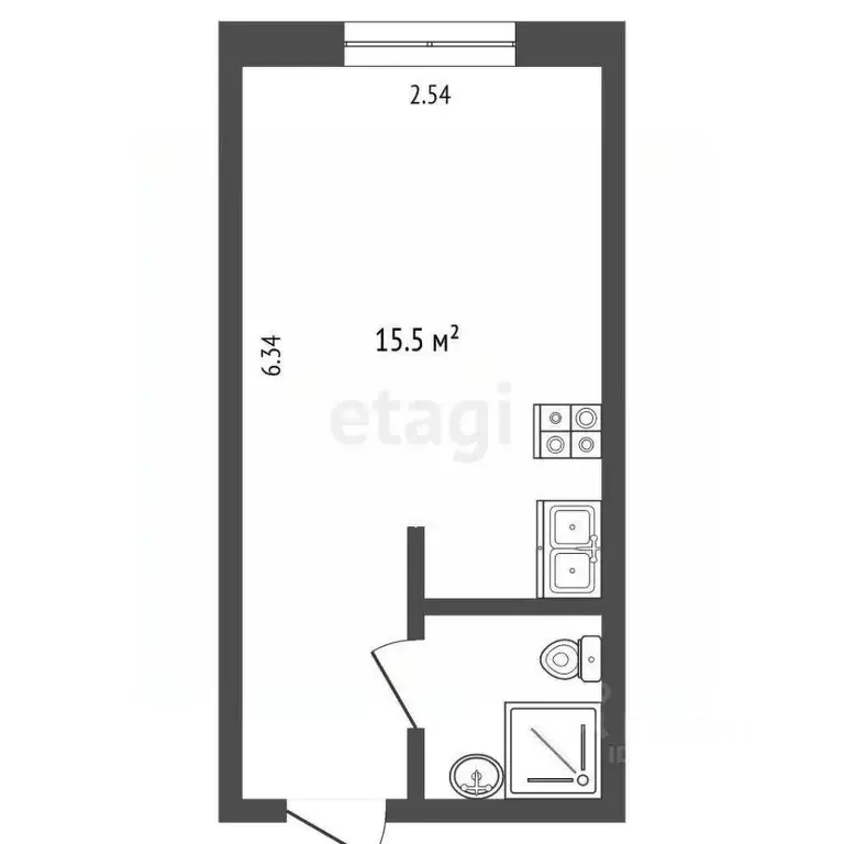 Студия Ямало-Ненецкий АО, Муравленко ул. 70 лет Октября, 43 (17.7 м) - Фото 2
