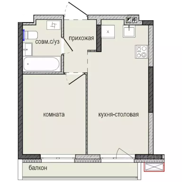 1-к кв. Удмуртия, Ижевск Культбаза жилрайон, 8-й мкр, Ежевика жилой ... - Фото 0