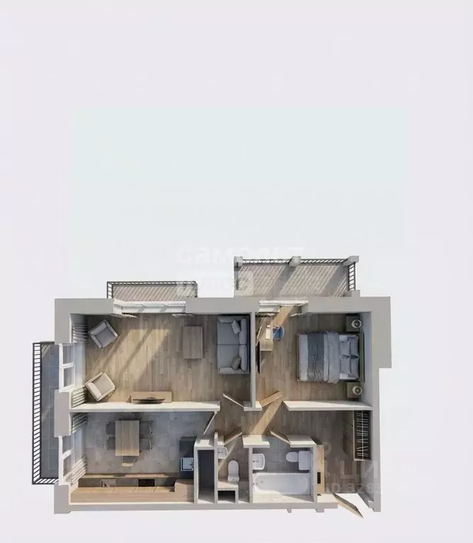 2-к кв. Московская область, Одинцовский городской округ, с. Лайково 69 ... - Фото 1