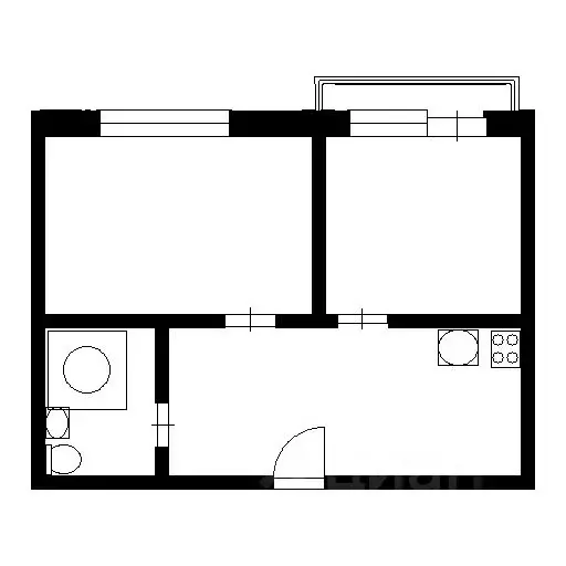 1-к кв. Воронежская область, Воронеж бул. Победы, 50В (50.5 м) - Фото 2