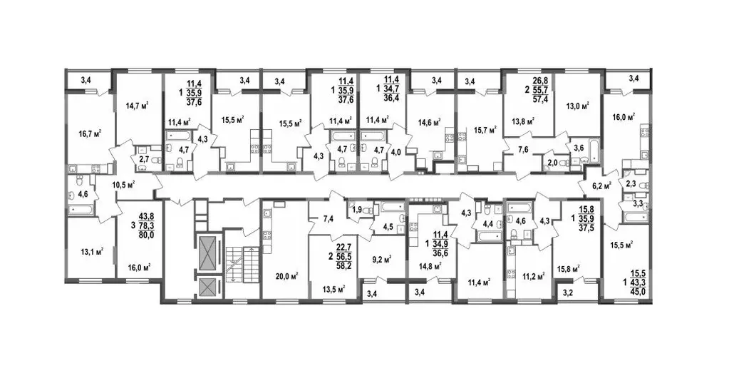 1-к кв. Владимирская область, Владимир Веризино мкр, Веризино лайф ... - Фото 2