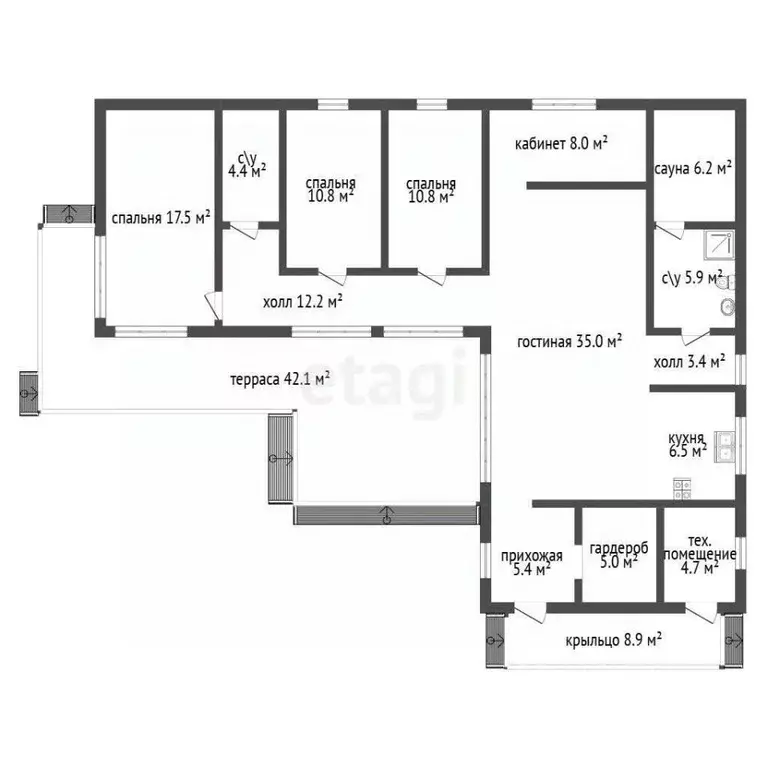 Дом в Ленинградская область, Приморск ул. Адмиралтейская, 3А (137 м) - Фото 2