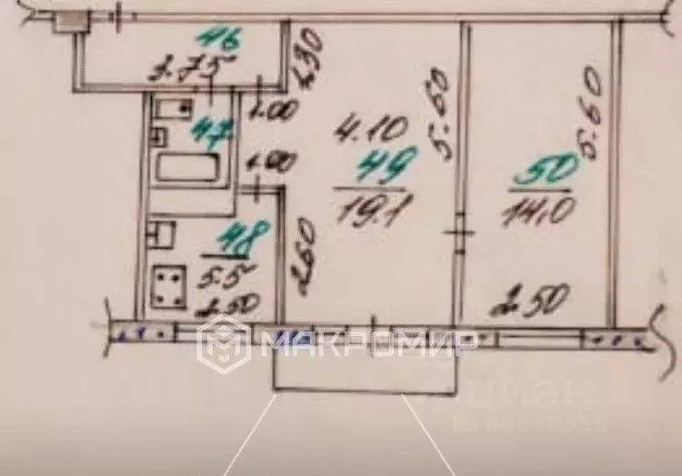 2-к кв. Орловская область, Орел ул. Бурова, 10 (46.0 м) - Фото 1