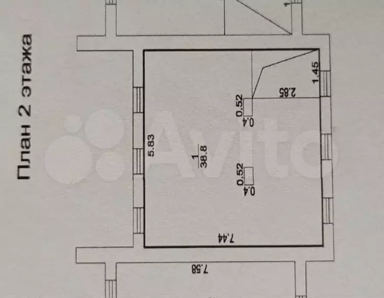 4-к. квартира, 78,7 м, 2/2 эт. - Фото 1