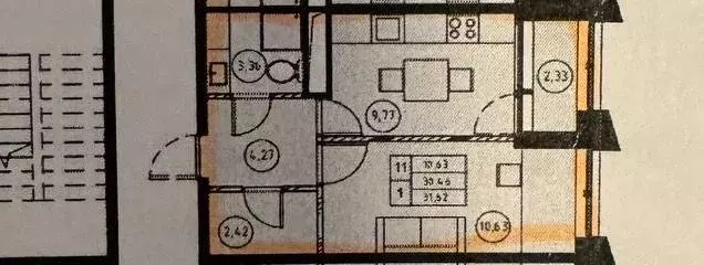 1-к кв. Московская область, Пушкино Ярославское ш., 149к2 (30.5 м) - Фото 2