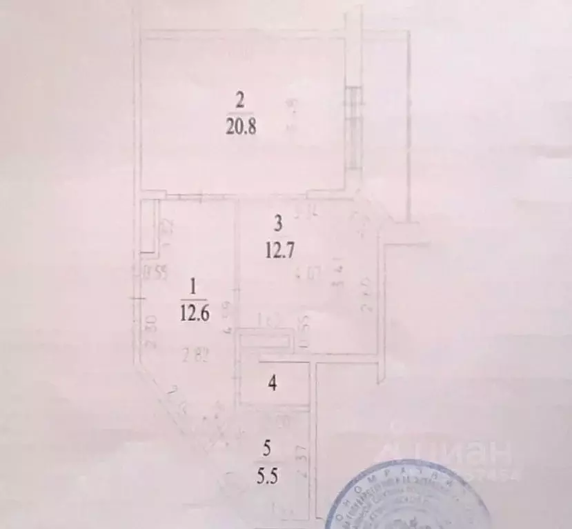 1-к кв. Кемеровская область, Кемерово ул. Дружбы, 19 (54.0 м) - Фото 1