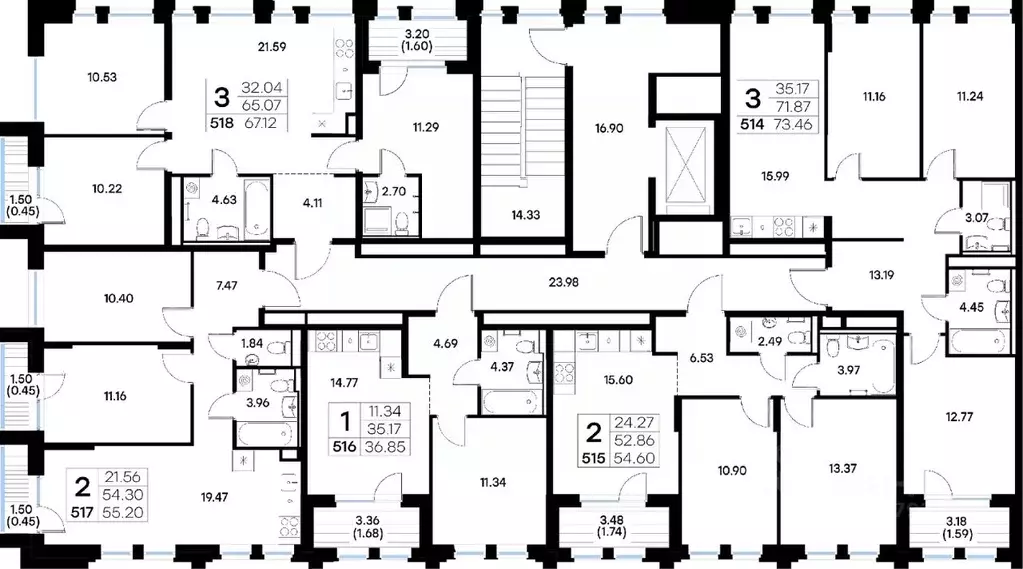 2-к кв. Татарстан, Казань ул. Профессора Мухамедьярова (55.2 м) - Фото 2