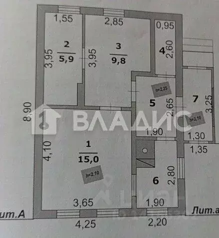 Дом в Белгородская область, Белгород ул. 3-я Шоссейная (43 м) - Фото 2