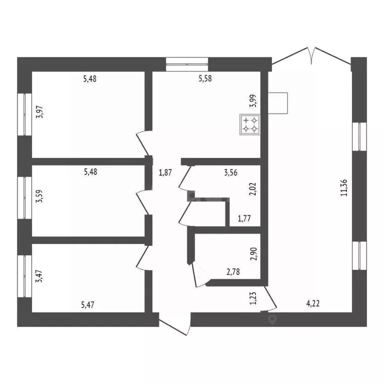 Дом в Амурская область, Благовещенский район, с. Чигири ул. ... - Фото 2