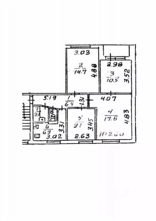 4-к кв. Московская область, Подольск Тепличная ул., 11 (68.0 м) - Фото 1