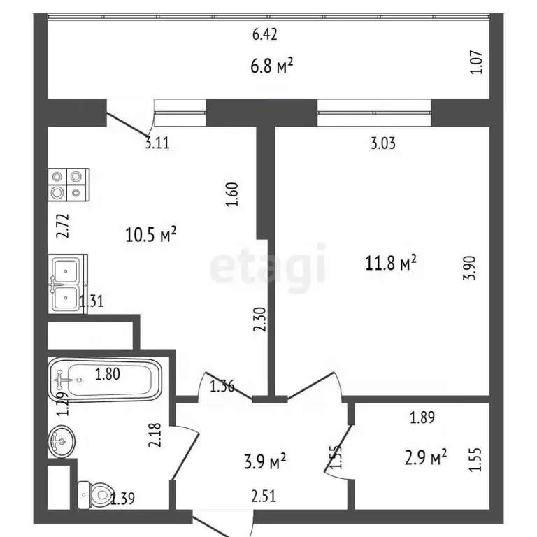 1-к кв. Московская область, Красногорск городской округ, Путилково пгт ... - Фото 2