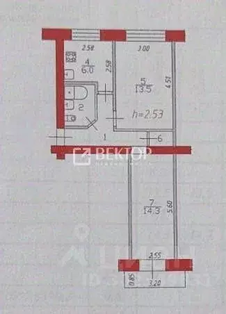 2-к кв. Ивановская область, Иваново 30-й мкр, 3 (46.0 м) - Фото 0