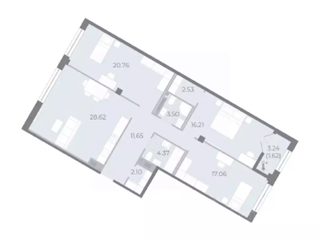3-к кв. Санкт-Петербург Ремесленная ул., 15 (108.1 м) - Фото 0