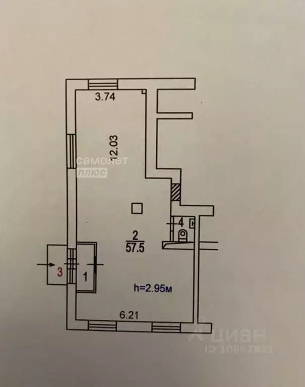 Помещение свободного назначения в Москва 1-й Кожуховский проезд, 11А ... - Фото 2