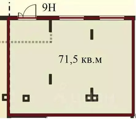 Помещение свободного назначения в Москва бул. Севильский, 1 (72 м) - Фото 1