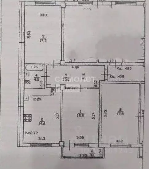 2-к кв. Нижегородская область, Нижний Новгород ул. Бетанкура, 6 (61.8 ... - Фото 1