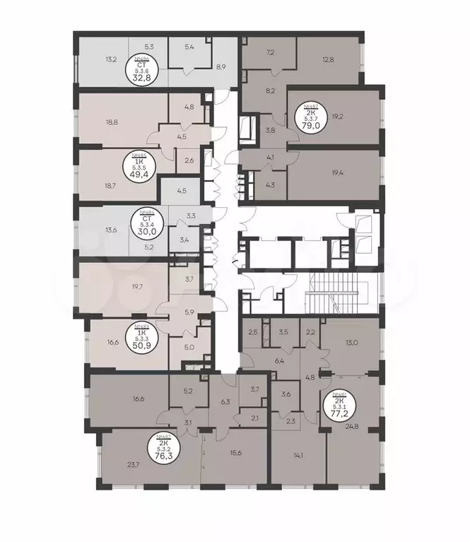 Квартира-студия, 32,8 м, 3/43 эт. - Фото 1