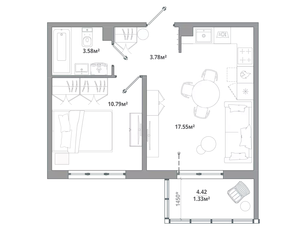 Продаётся 1-к квартира, 35.5 м - Фото 0