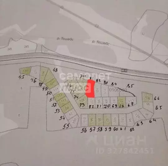 Участок в Краснодарский край, Геленджик городской округ, с. Тешебс  ... - Фото 1