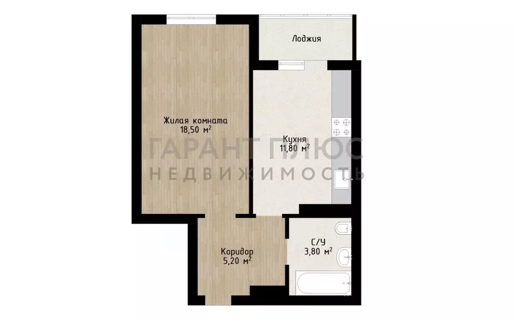 1-к кв. Липецкая область, Липецк Елецкое ш., 5 (43.0 м) - Фото 1