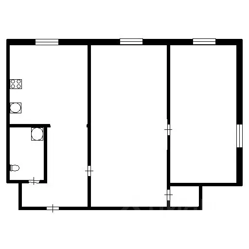 2-к кв. Красноярский край, Норильск Комсомольская ул., 46 (42.5 м) - Фото 1