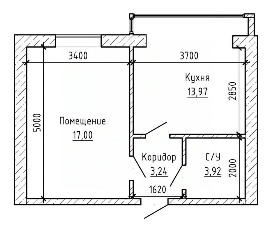 1-к кв. Кабардино-Балкария, Нальчик ул. Солнечная (38.0 м) - Фото 2