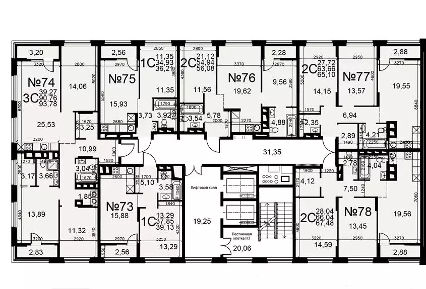 3-к кв. рязанская область, рязань московское ш, 49к1 (89.9 м) - Фото 1